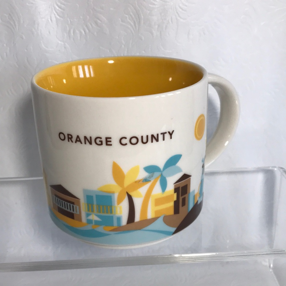 Starbucks Brand Your Are Here Orange County Coffee Tea Mug Cup 14 Ounces